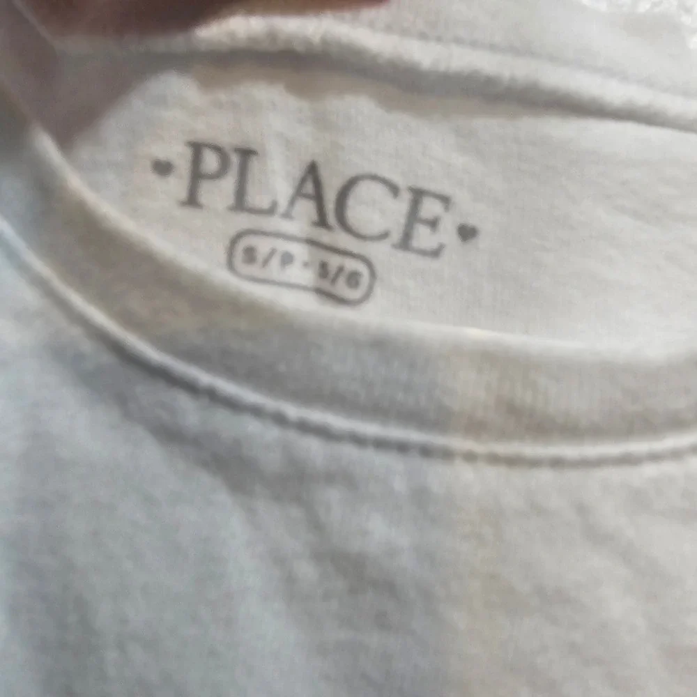 The Childrens Place Girls White First Day of School Graphic T-Shirt Size S 5/6